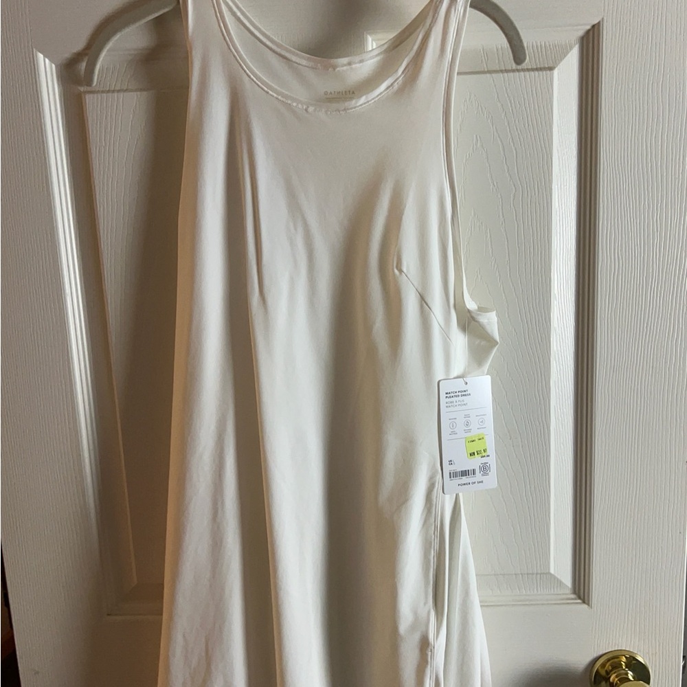 Athleta Cream Sleeveless Dress